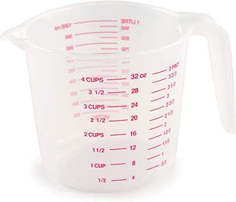 Norpro Clear Dishwasher Safe Liquid Measuring Cup