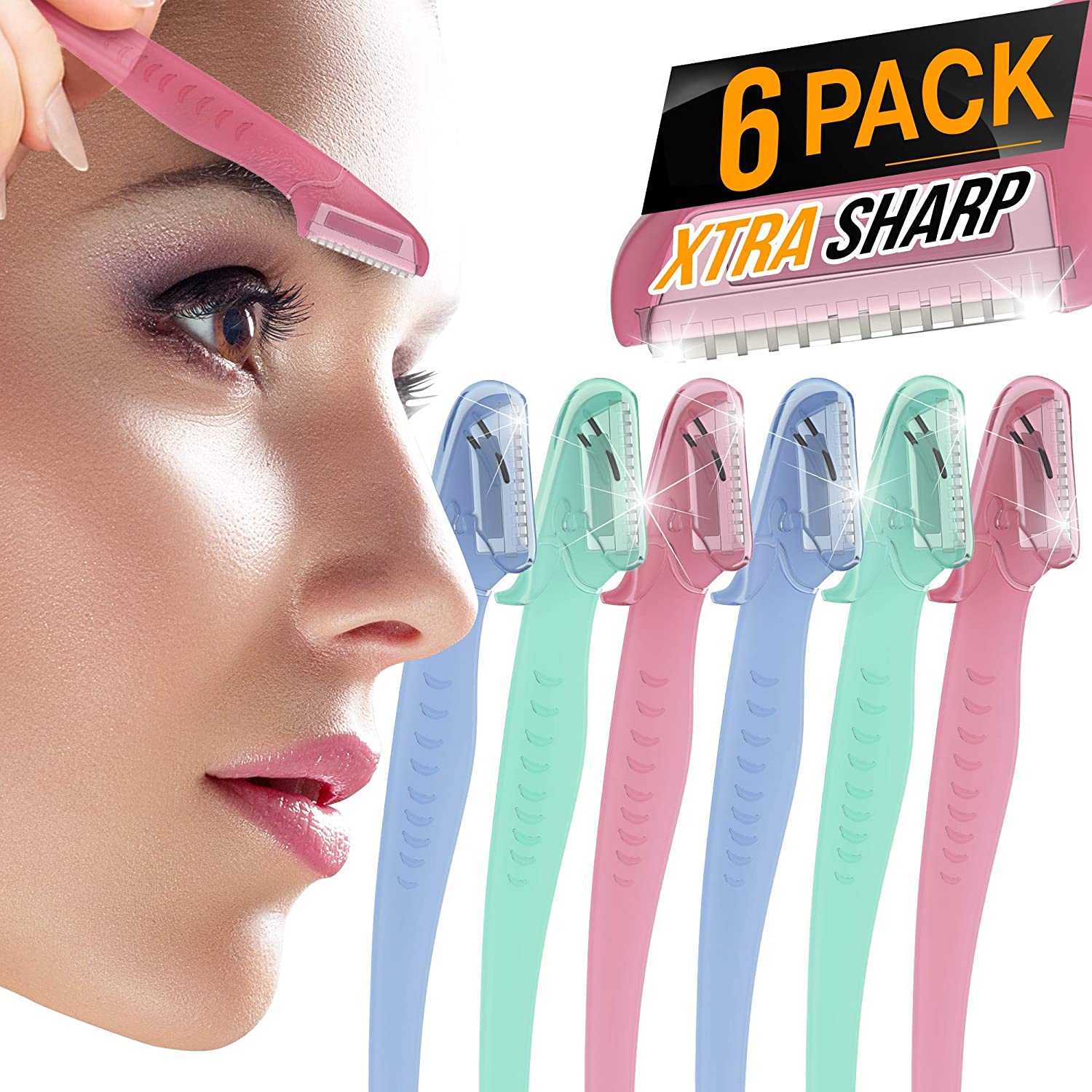 Nylea Disposable Razor Trimmer Brow Shapers, 6-Piece