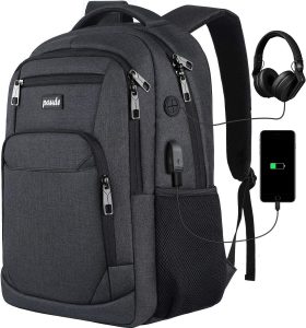 Paude Headphone Jack & USB Port Backpack For School