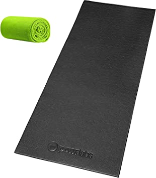 POWR LABS Scratch-Resistant Exercise Bike Mat