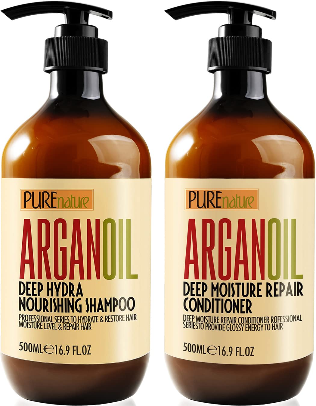 PUREnature Paraben Free Argan Oil Shampoo & Conditioner