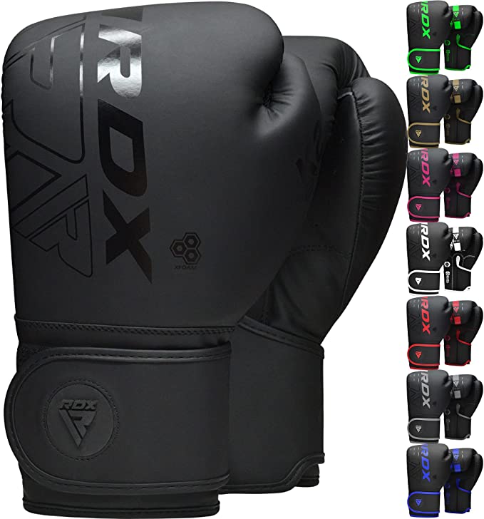Durable & Breathable Gel Infused Leather Sports Boxing Gloves by Hawk 10oz 