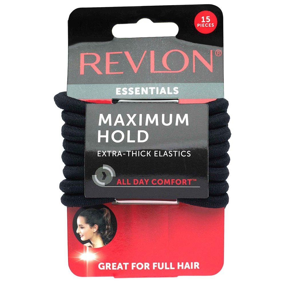 REVLON Extra-Thick Elastic Hair Ties, 15-Piece