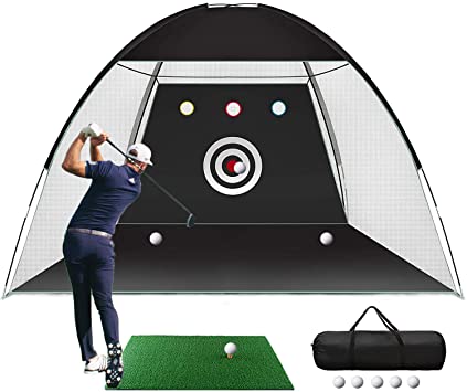 SASRL Pre-Attached Frame Golf Net