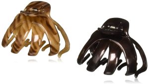 Scünci No-Slip Grip Octopus Claw Clips, 2-Count