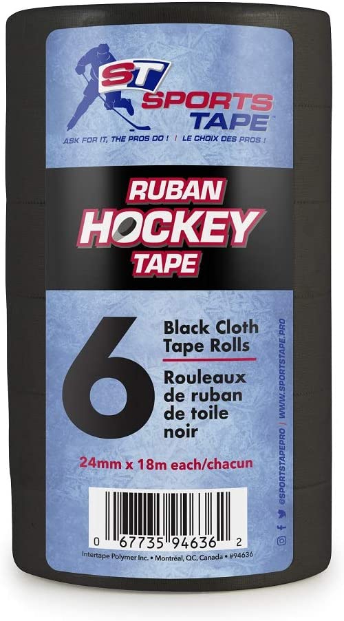 SportsTape Easy-Tear Cotton Hockey Tape, 6-Pack