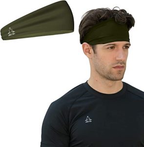 Temple Tape Moisture-Wicking Workout Headband For Men