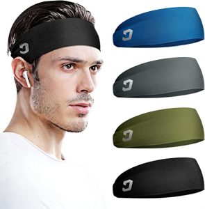 Vinsguir Sports Headbands for Men, 4-Pack