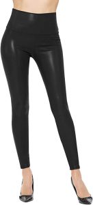 VIV Collection Fleece-Lined Tight Faux Leather Leggings