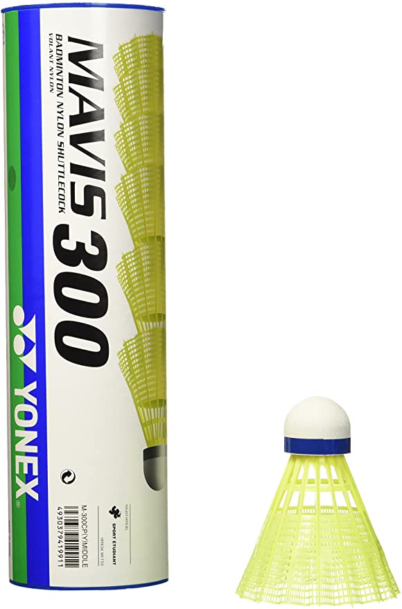 YONEX MAVIS 300 Volant Nylon Badminton Shuttlecocks, 6-Pack