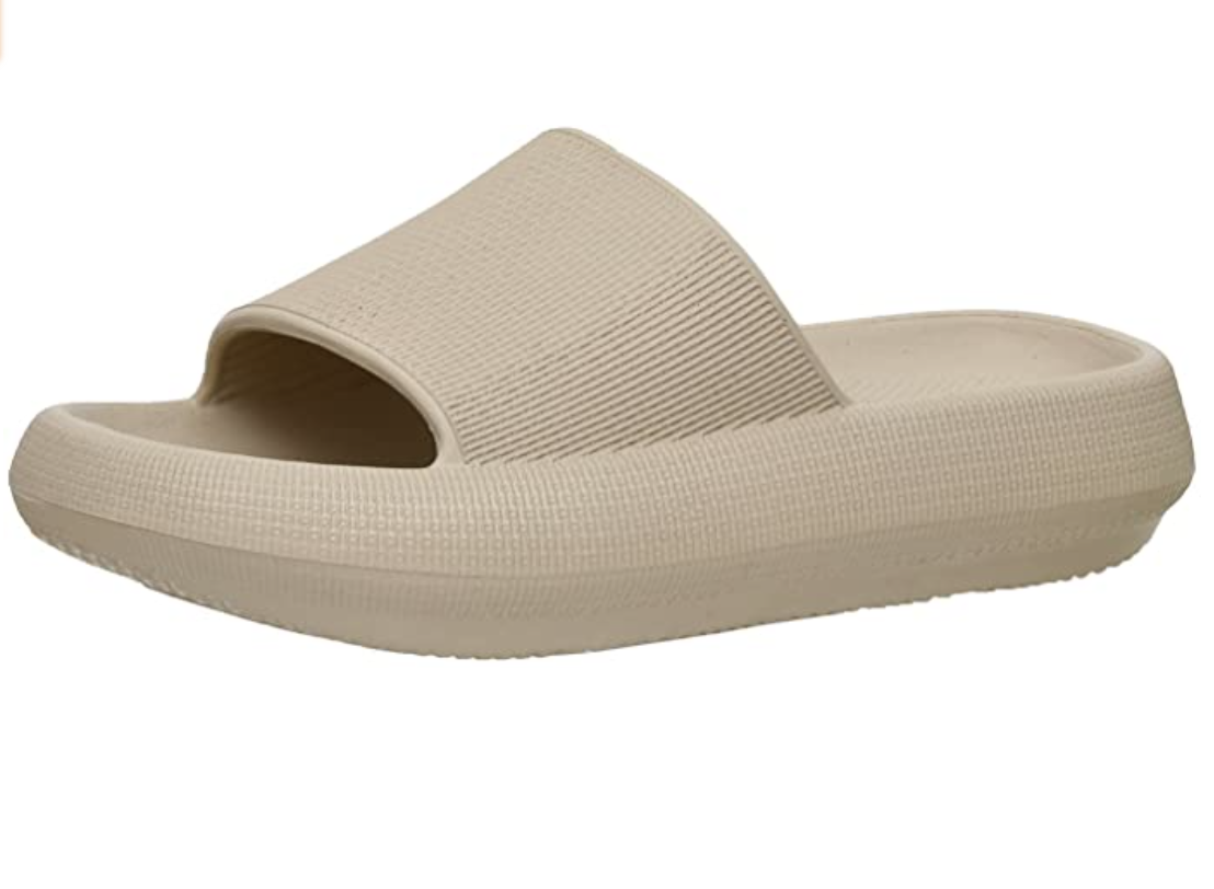 Cushionaire Non-Slip Sole Waterproof Women’s Slide Sandals