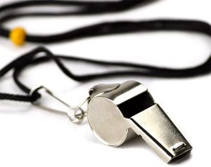 Crown Sporting Goods Lanyard & Stainless-Steel Sports Whistle