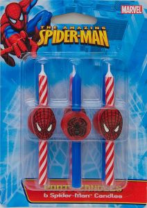 DecoPac Marvel Spider-Man Birthday Candles For Kids, 6-Piece