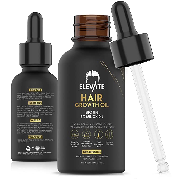 Elevate Biotin & 5% Minoxidil Hair Growth Treatment Serum