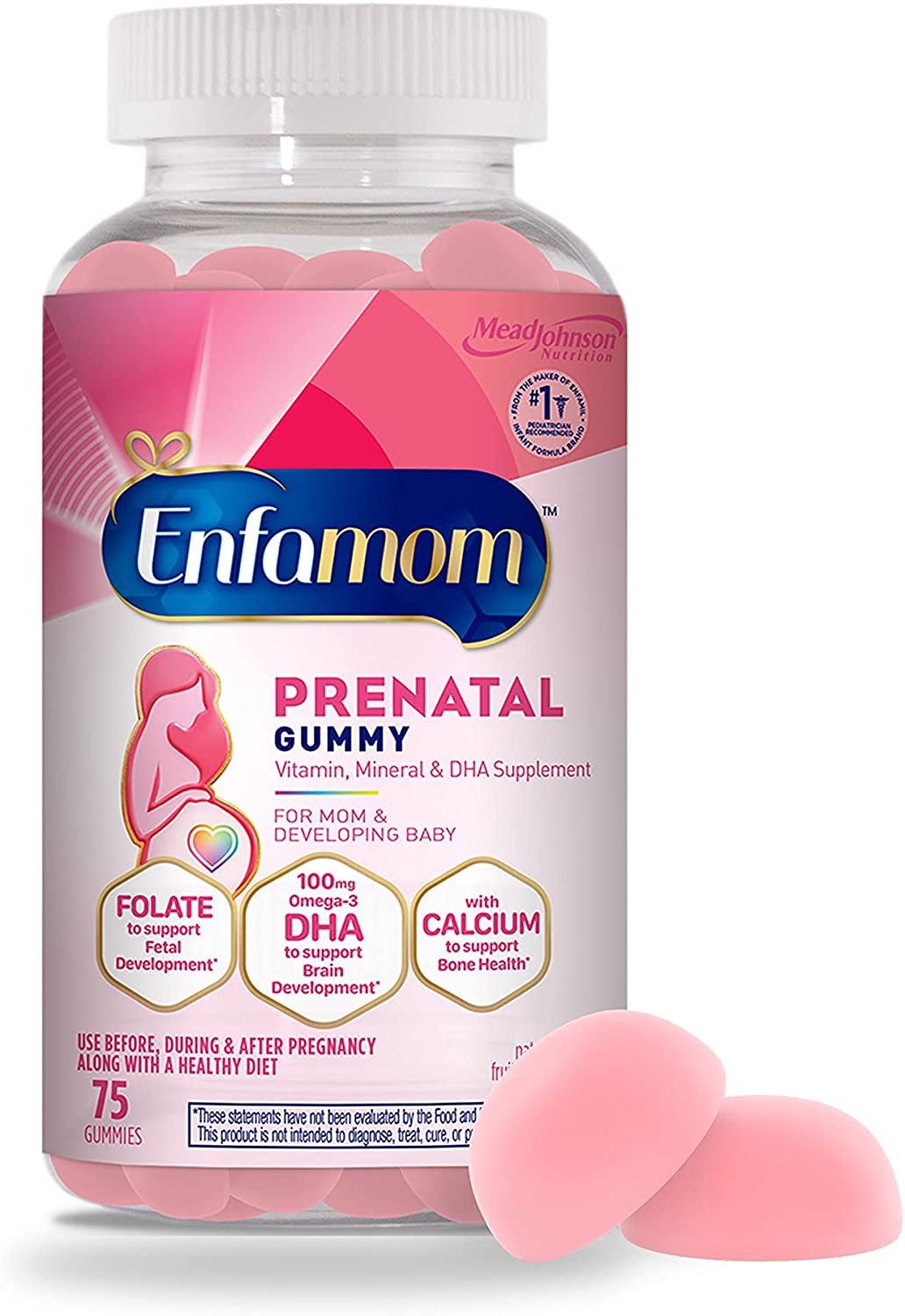Enfamom Gluten Free Gummy Prenatal Vitamin, 75-Count