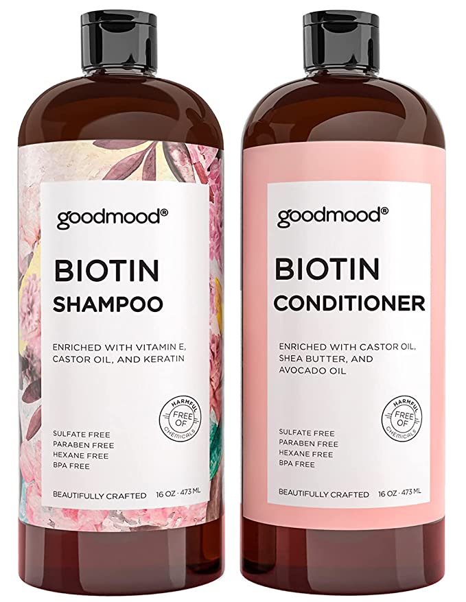 loyalitet straf Shipwreck GoodMood Biotin DHT Blockers Hair Growth Shampoo & Conditioner