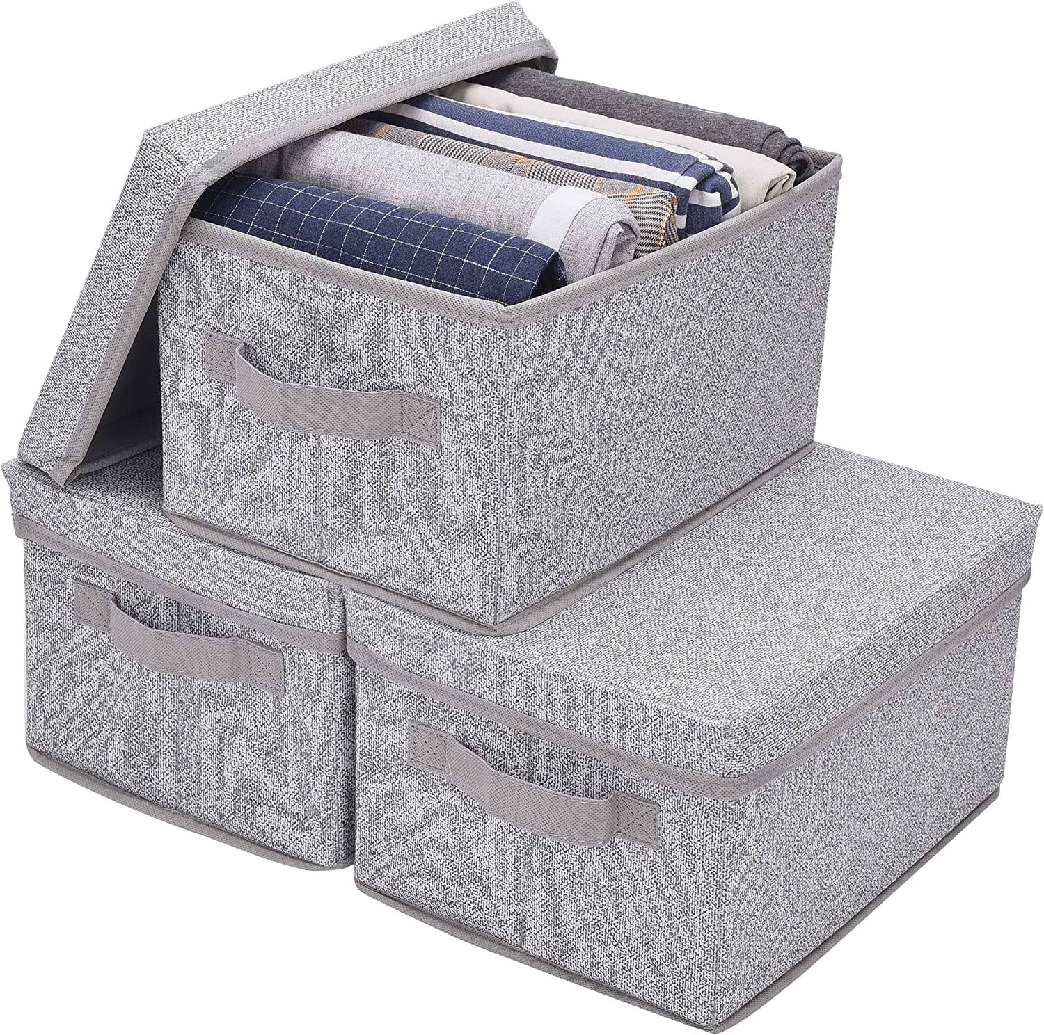 GRANNY SAYS Rectangular Fabric Storage Bins & Boxes, 3-Pack