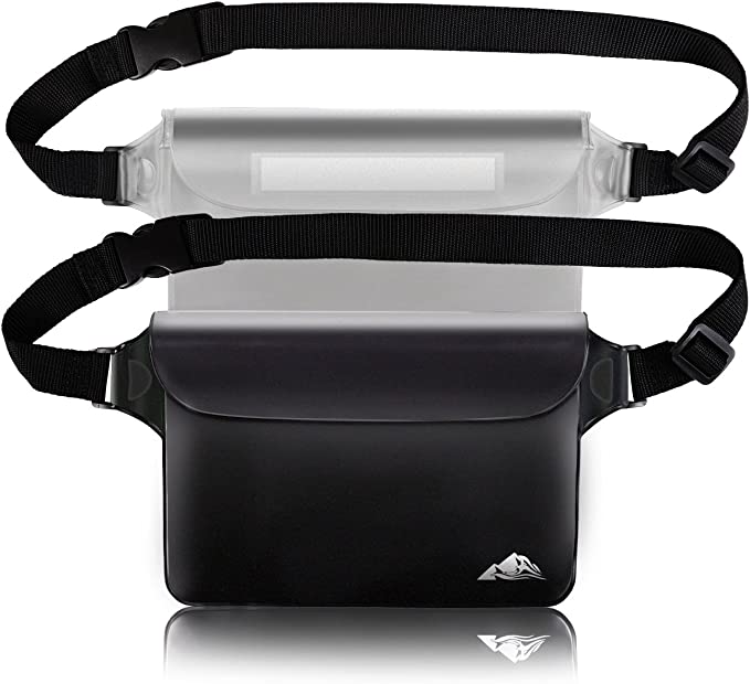 HEETA Adjustable-Strap Touchscreen Waterproof Fanny Pack, 2-Pack