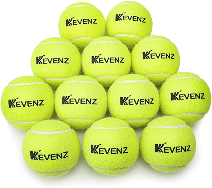 KEVENZ Standard-Pressure Training Tennis Balls, 12-Pack