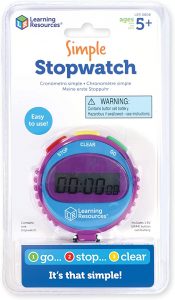 Learning Resources 3-Button Simple Stopwatch