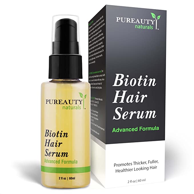 Pureauty Naturals Biotin Hair Growth Treatment Serum