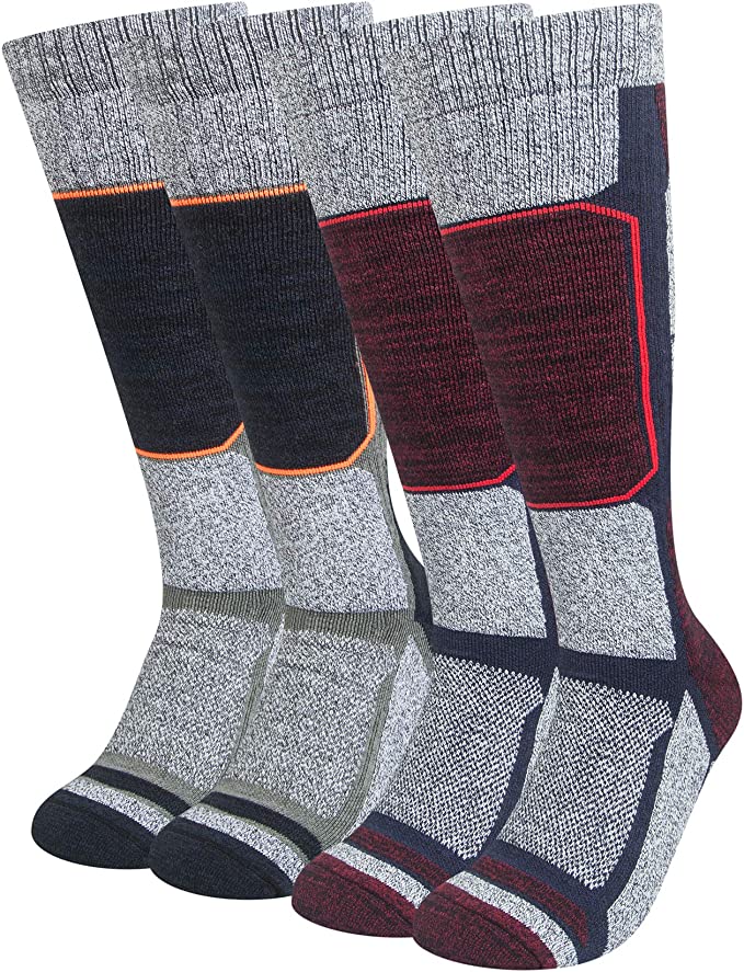 Sierry Winter-Sport Snowboard Socks, 2-Pack