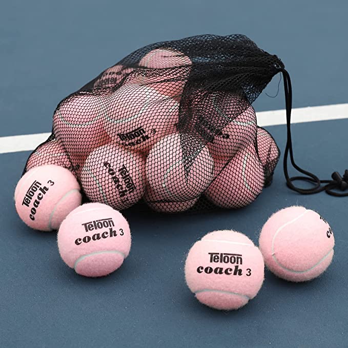Teloon Coach 3 Training Tennis Balls, 18-Pack