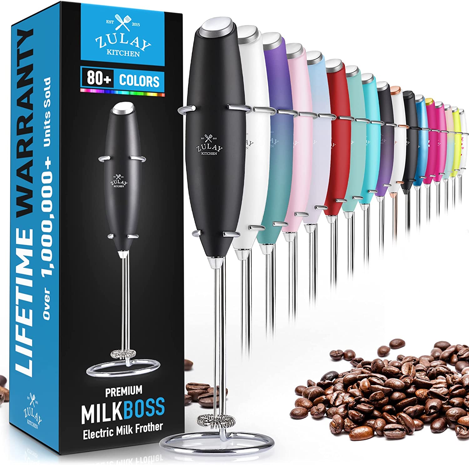 Zulay Kitchen Premium Electric Milk Frother For Lattes