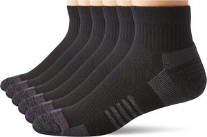 Amazon Essentials Arch Compression Men’s Ankle Socks, 6-Pairs