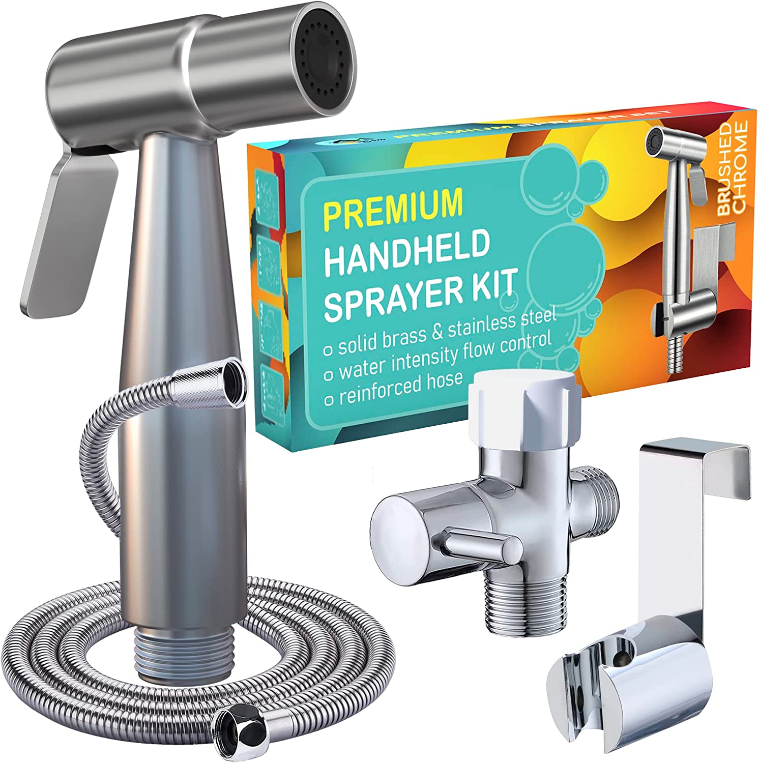 AVAbay Stainless Steel Easy Install Bidet Sprayer For Toilet