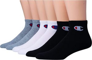 Champion Moisture Wicking Men’s Ankle Socks, 6-Pairs