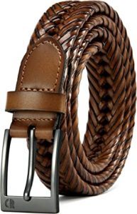CHAOREN Adjustable Sizing Braided Unisex Leather Belt
