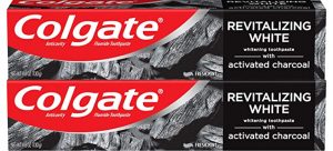 Colgate Revitalizing White Activated Charcoal Toothpaste, 2 Pack