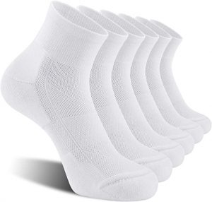 CS CELERSPORT Mesh Ventilation Men’s Ankle Socks, 6-Pairs