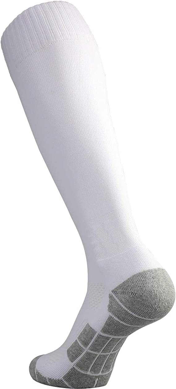 CWVLC Breathable Mesh Channels Soccer Socks, 5-Pairs