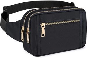 DAGITE Multi-Pocket Adjustable Strap Belt Bag