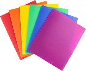 Dunwell Long-Lasting Folders For School, 6-Pack