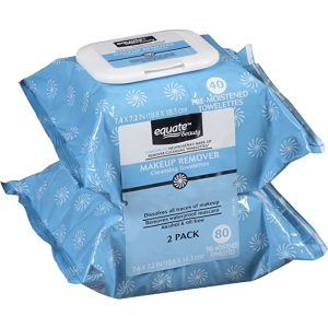 Equate Cleansing Makeup Remover Wipes, 2-Pack