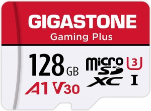 Gigastone Ultra Fast 4K Ultra HD MicroSD Card, 128 GB