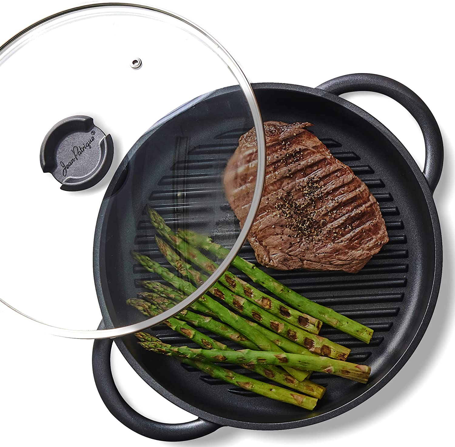 Jean-Patrique Oven-Friendly Daily Nonstick Grill Pan, 10.6-Inch