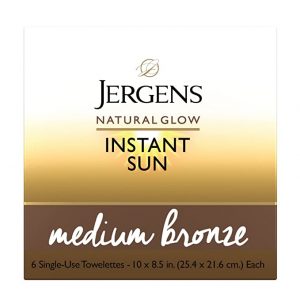 Jergens Natural Glow Self-Tanning Towels, 6 Pack