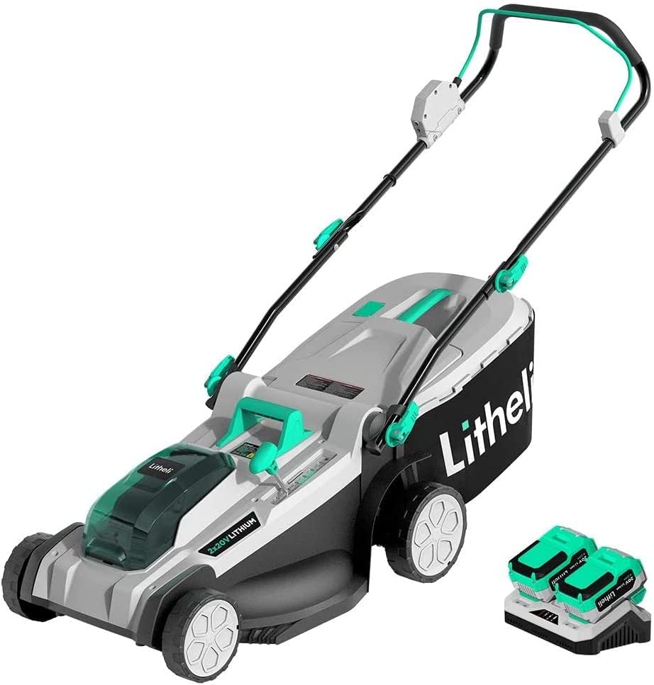 Litheli Adjustable Height Push Lawn Mower