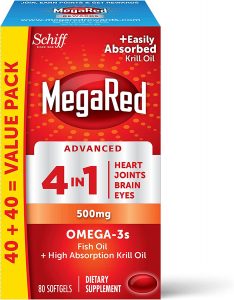 Megared 4-In-1 Advanced Krill Oil, 500mg