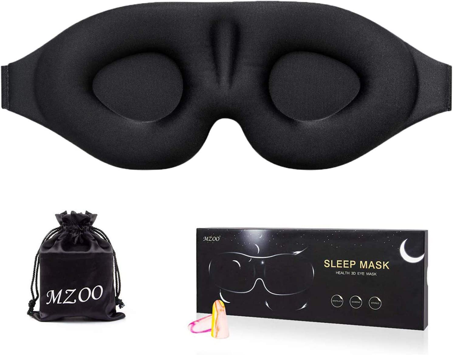 MZOO 3D Contoured Cup Sleep Mask