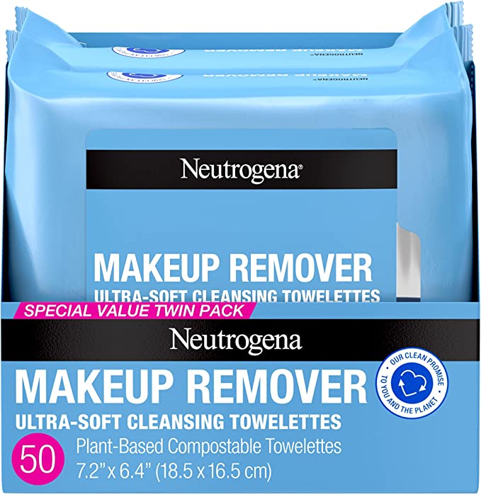 Neutrogena Cleansing Makeup Remover Wipes, 2-Pack