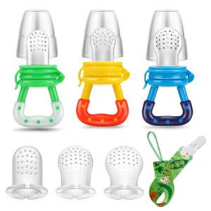 PandaEar Non-Toxic Dishwasher Safe Pacifiers & Teethers, 3-Pack
