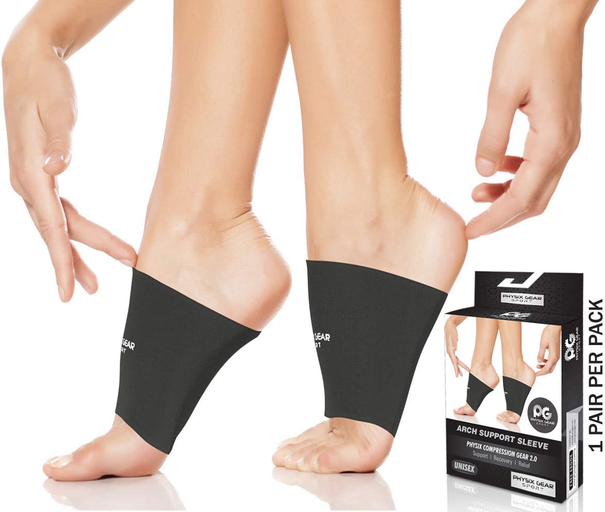 Physix Gear Sport Dr. Recommended Arch Support Compression Socks