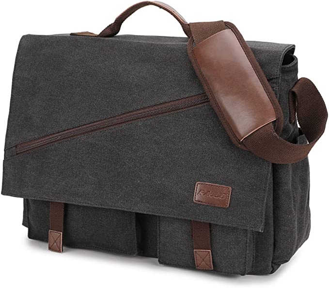 RAVUO Water-Resistant Canvas Messenger Bag