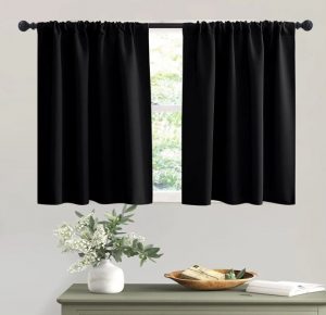 RYB HOME Light-Blocking Thermal Window Curtains For Bathroom