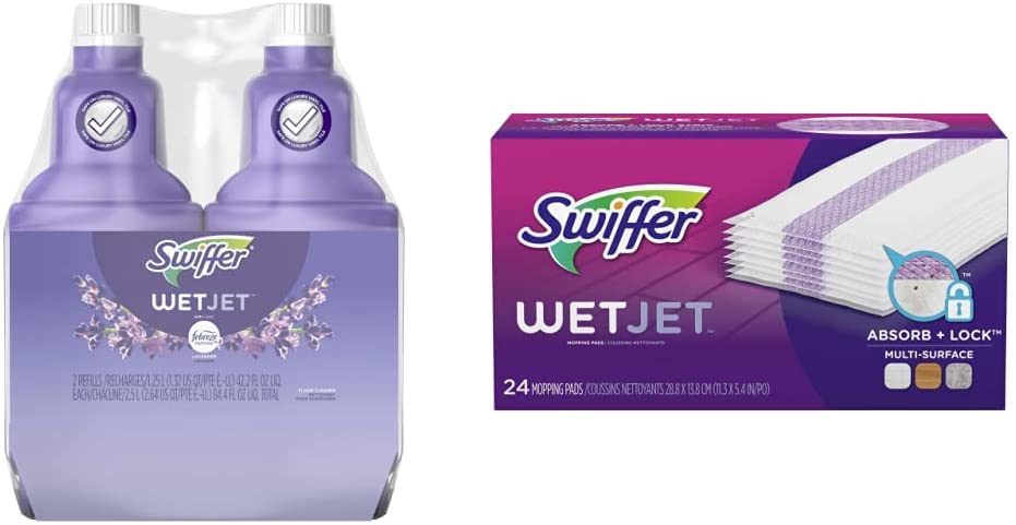 Swiffer WetJet Febreze Mopping Solution, 2-Pack